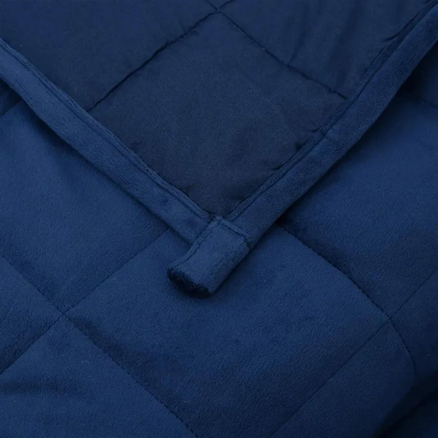 Couverture lestée Bleu 138x200 cm 10 kg Tissu - 5