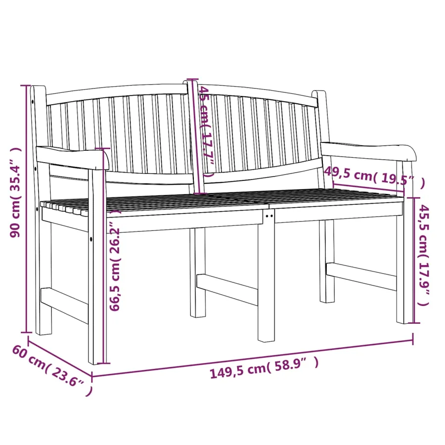 Ensemble à manger de jardin 4 pcs Bois de teck massif - 11
