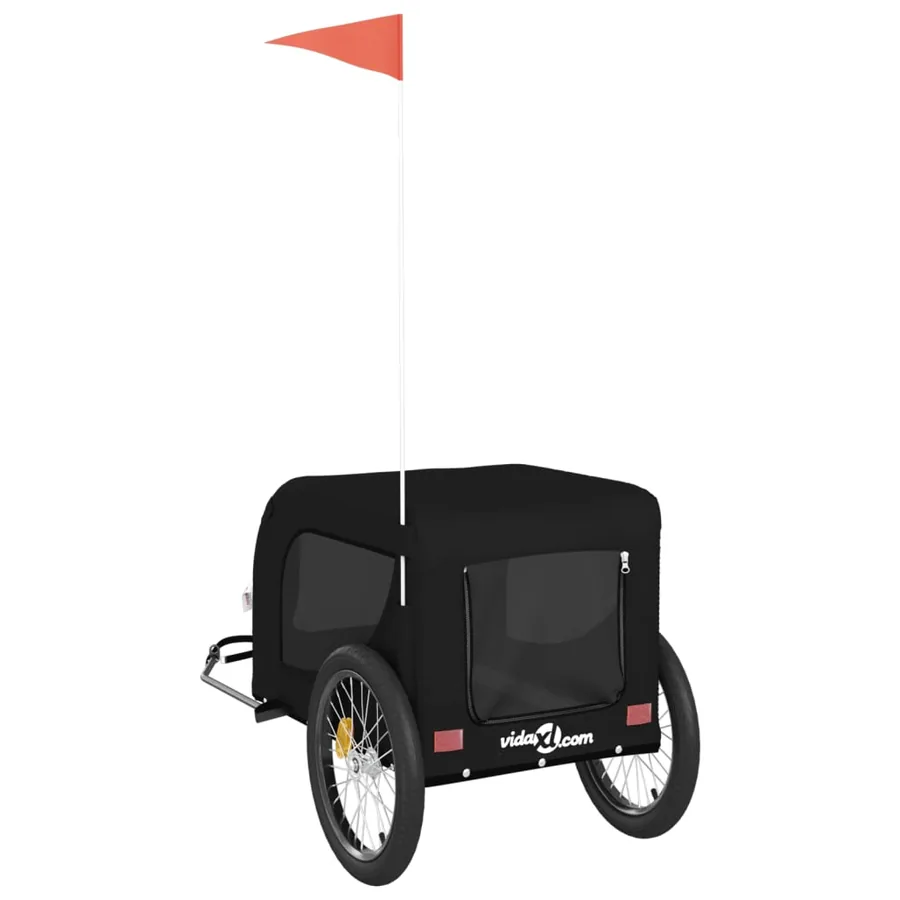 Remorque de vélo pour animaux de compagnie noir - 7