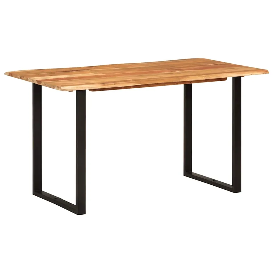 Table de salle à manger 140x70x76 cm Bois d'acacia solide - 10