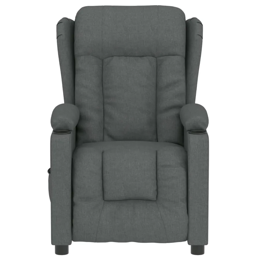 Fauteuil inclinable électrique Gris foncé Tissu - 4