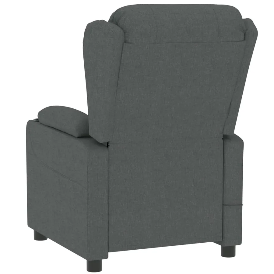 Fauteuil inclinable électrique Gris foncé Tissu - 6