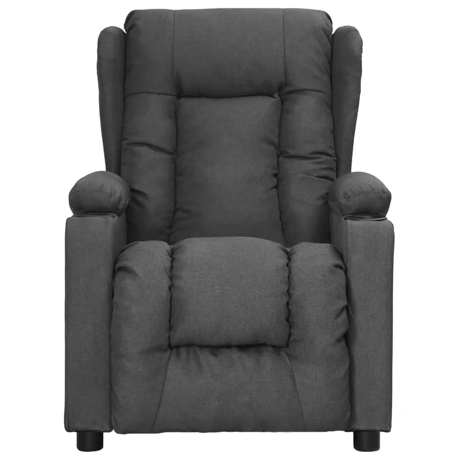 Fauteuil inclinable Gris foncé Tissu - 2