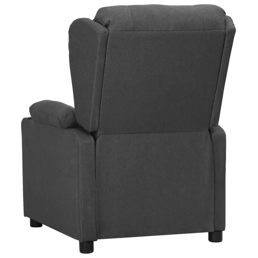Fauteuil inclinable Gris foncé Tissu - 3