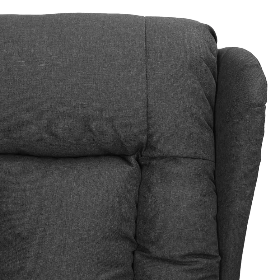 Fauteuil inclinable Gris foncé Tissu - 5