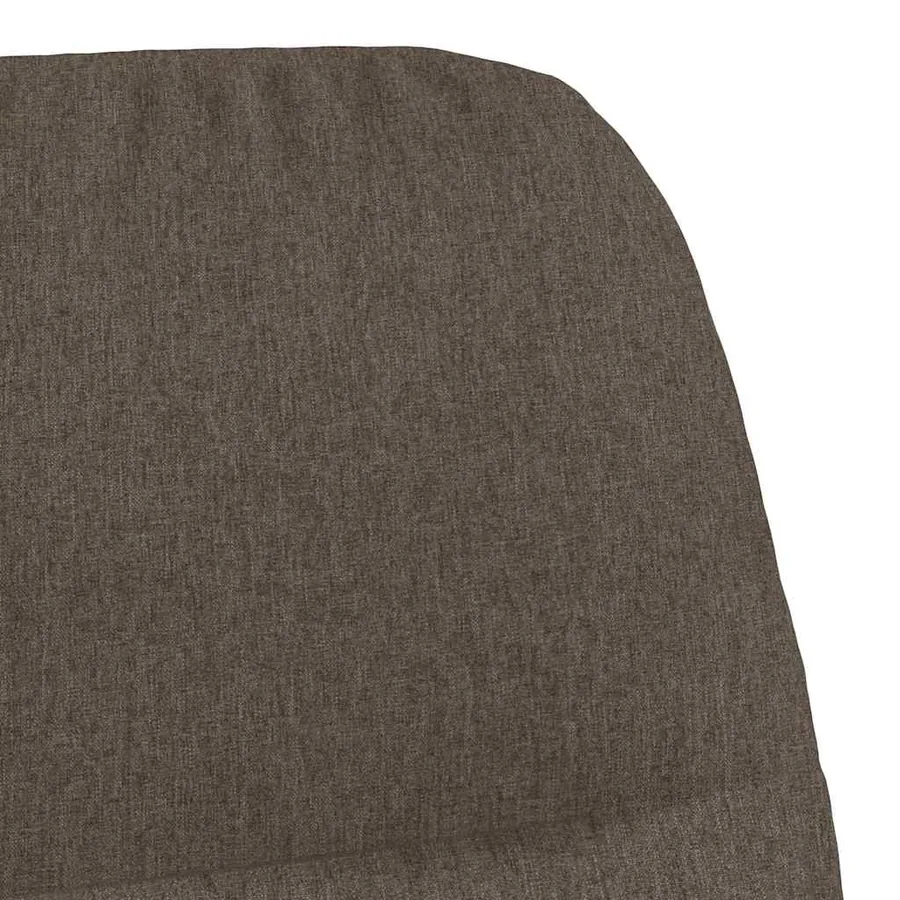 Chaise de relaxation avec tabouret Taupe Tissu - 8