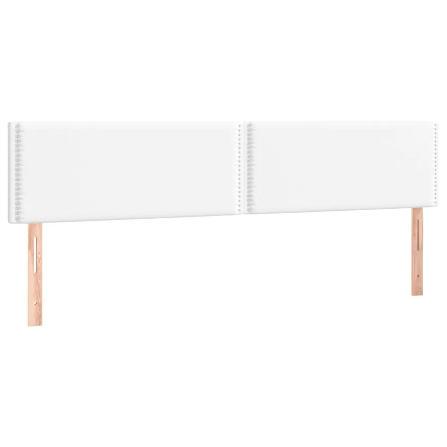 Sommier à lattes de lit avec matelas Blanc 200x200cm Similicuir - 6