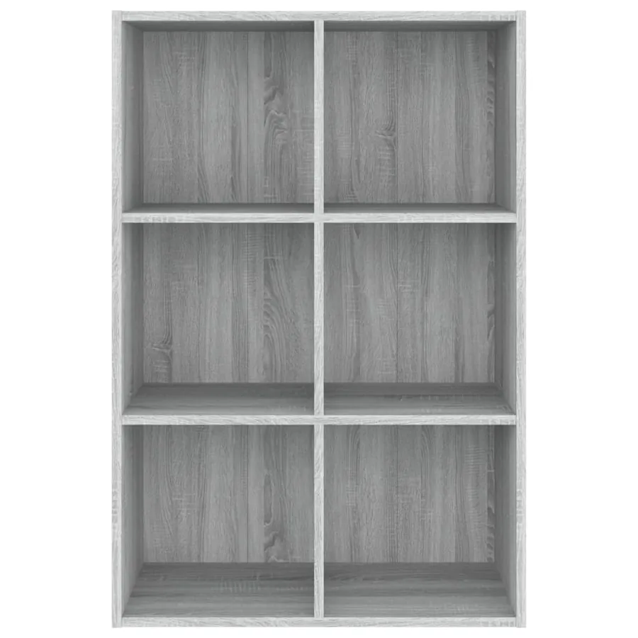 Bibliothèque/Buffet Sonoma gris 66x30x98 cm Bois d'ingénierie - 6