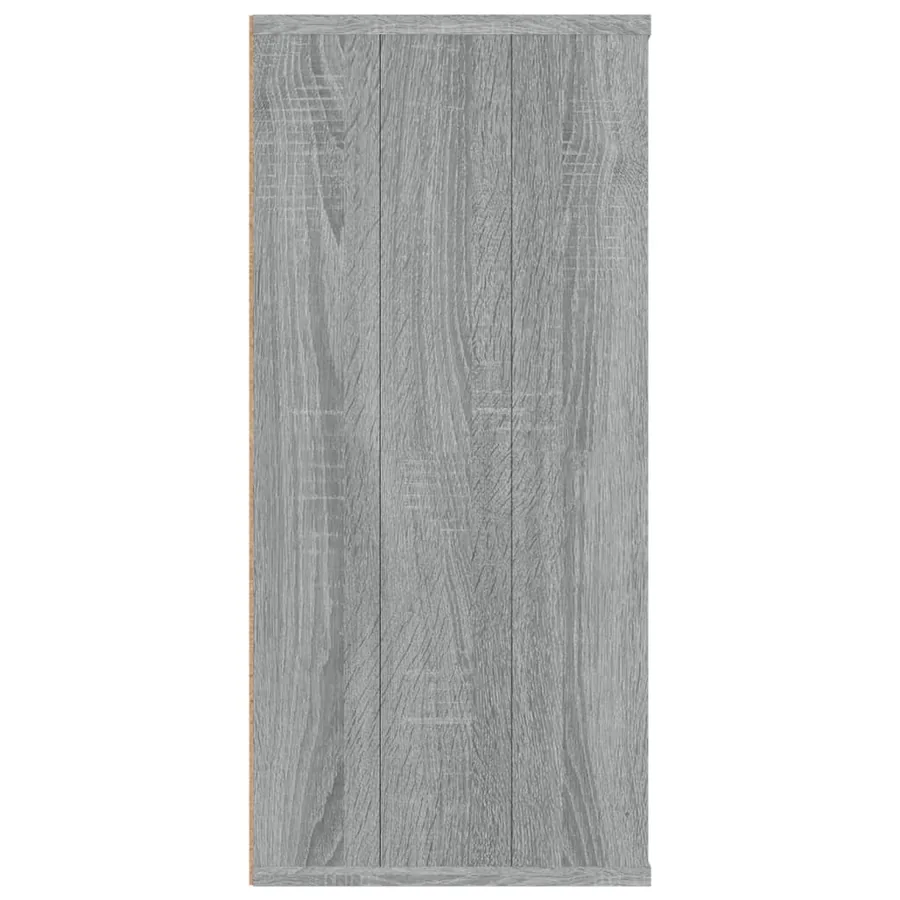 Bibliothèque/Buffet Sonoma gris 66x30x98 cm Bois d'ingénierie - 8