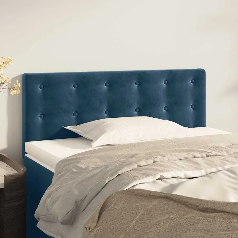 Tête de lit Bleu foncé 90x5x78/88 cm Velours