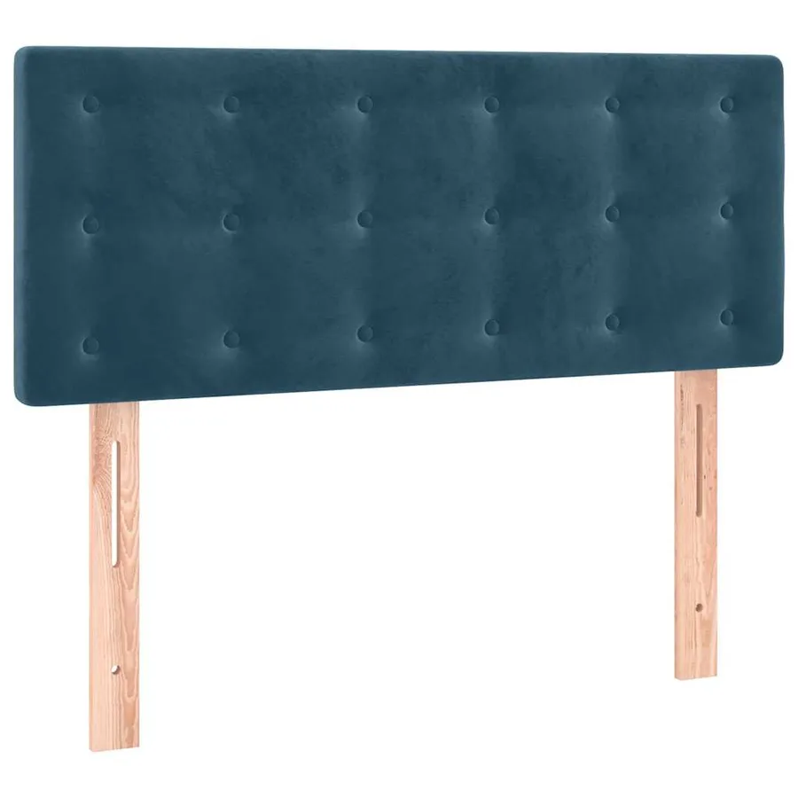 Sommier à lattes de lit avec matelas Bleu foncé 90x200 cm - 6
