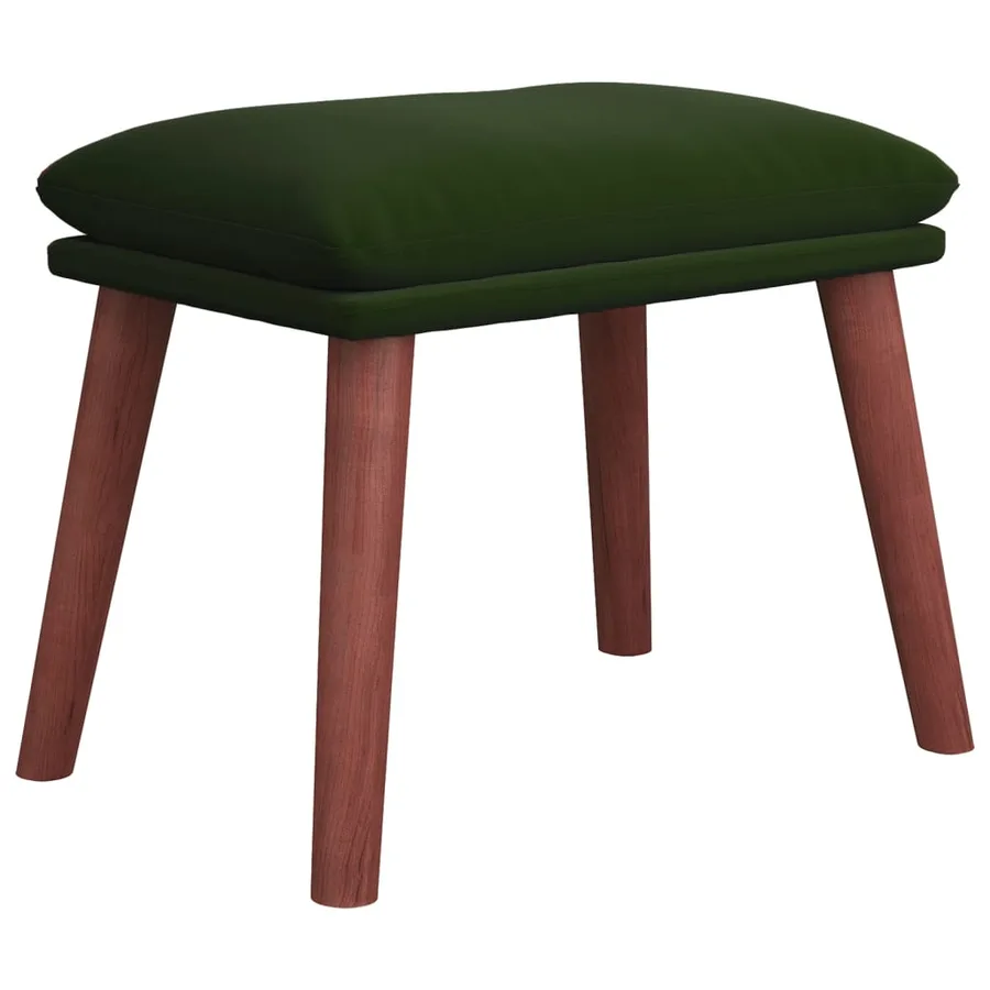 Repose-pied Vert foncé 45x29,5x35 cm Velours - 2