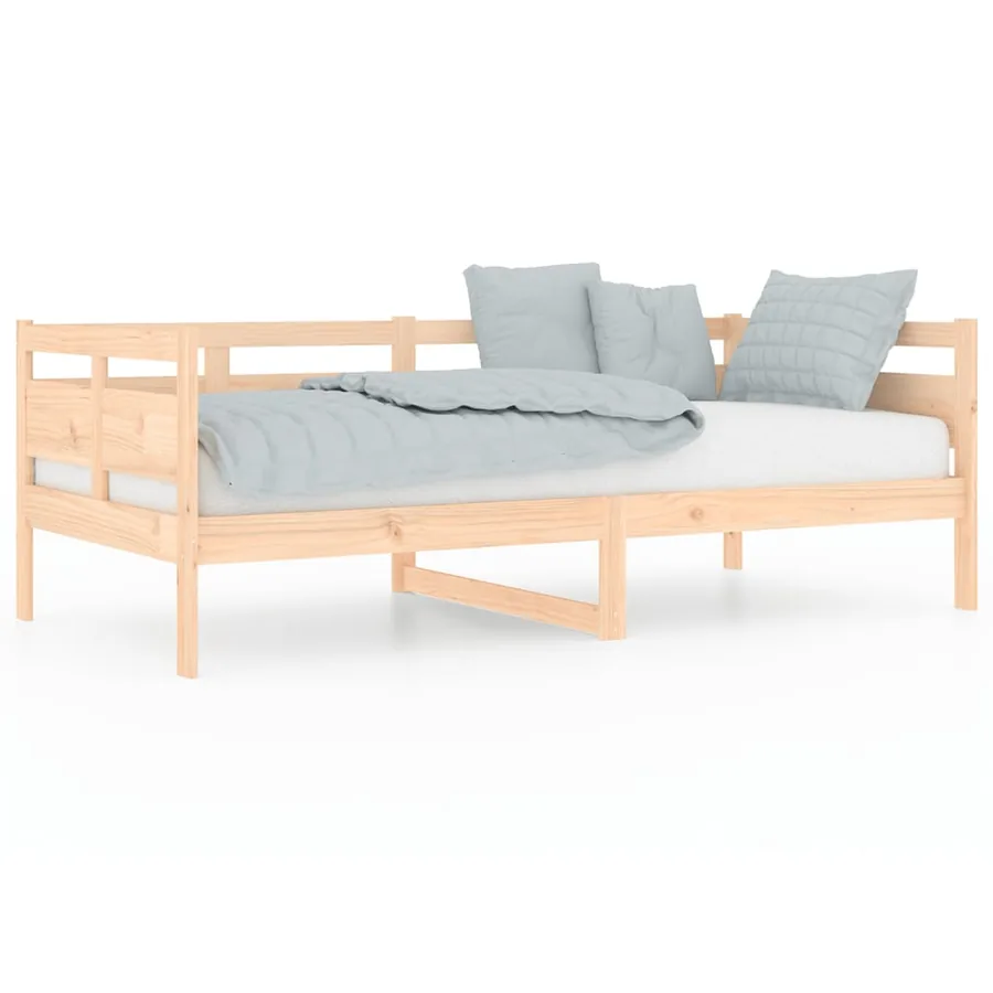 Lit de jour sans matelas bois de pin massif 90x190 cm - 2