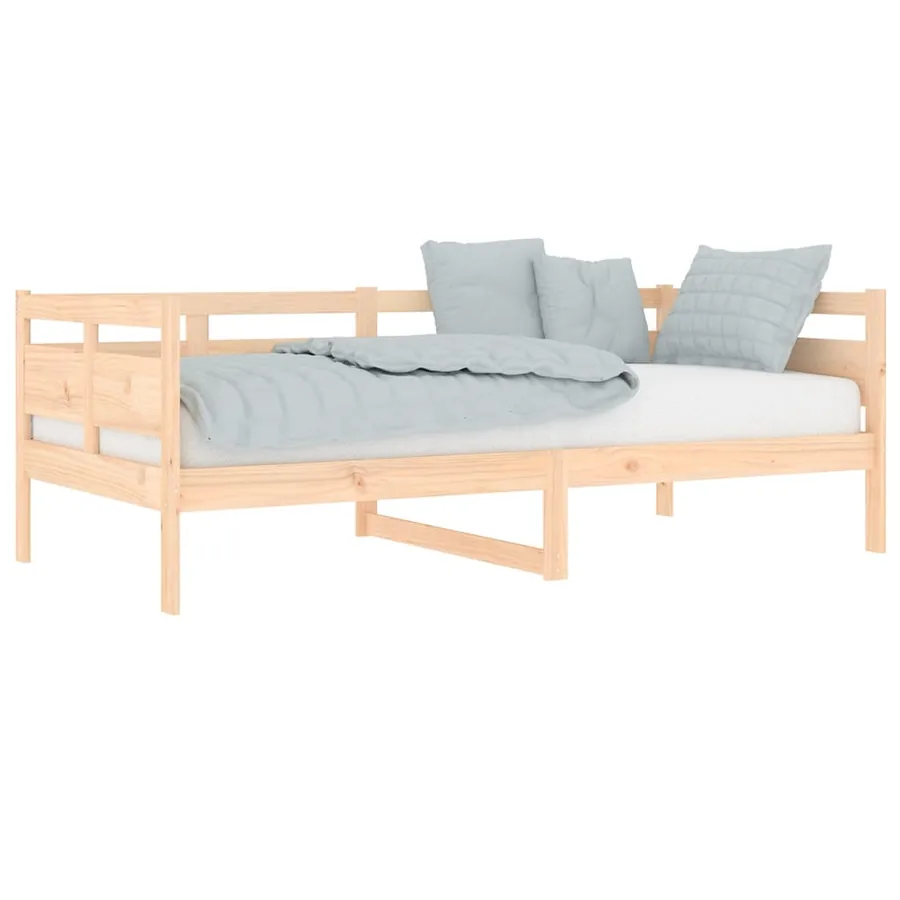 Lit de jour sans matelas bois de pin massif 90x190 cm - 3