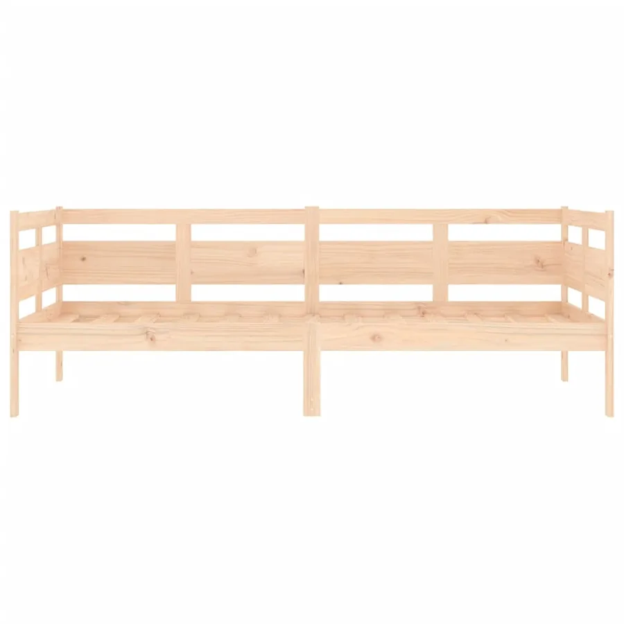 Lit de jour sans matelas bois de pin massif 90x190 cm - 5