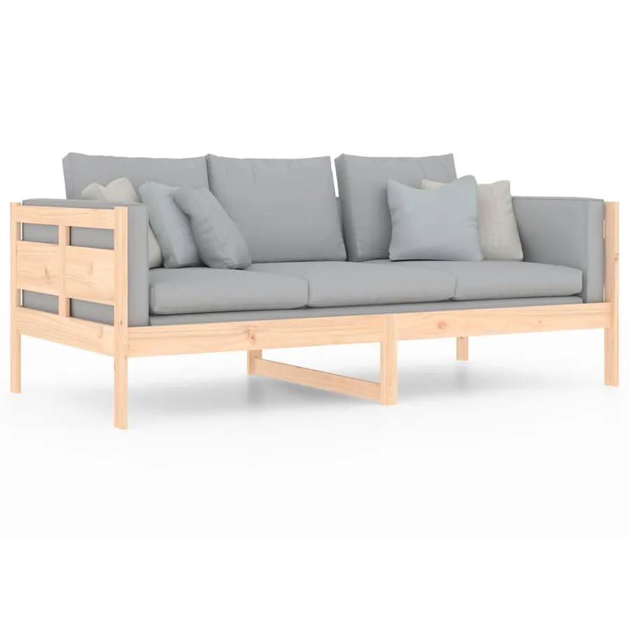 Lit de jour sans matelas bois de pin massif 90x190 cm - 7