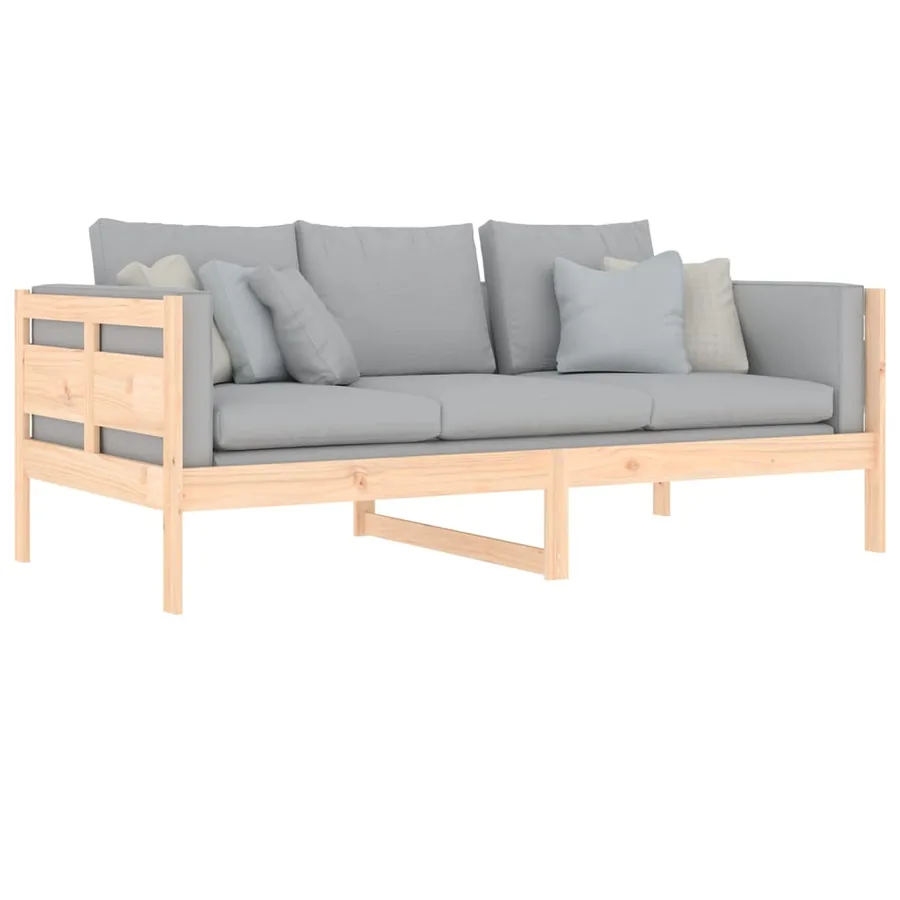 Lit de jour sans matelas bois de pin massif 90x190 cm - 8