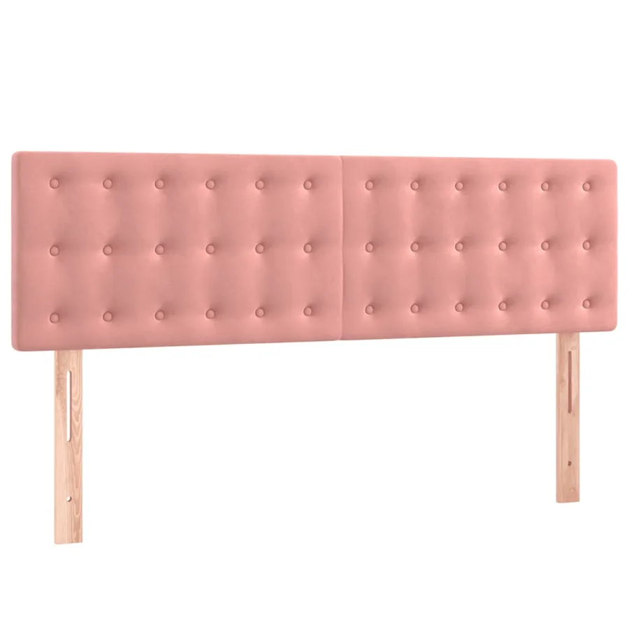 Sommier à lattes de lit avec matelas Rose 140x190 cm Velours - 6