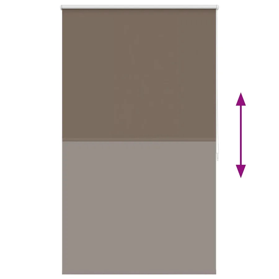 Store enrouleur occultant 124,4 x 175 cm, largeur du tissu 120 cm, couleur café - 9