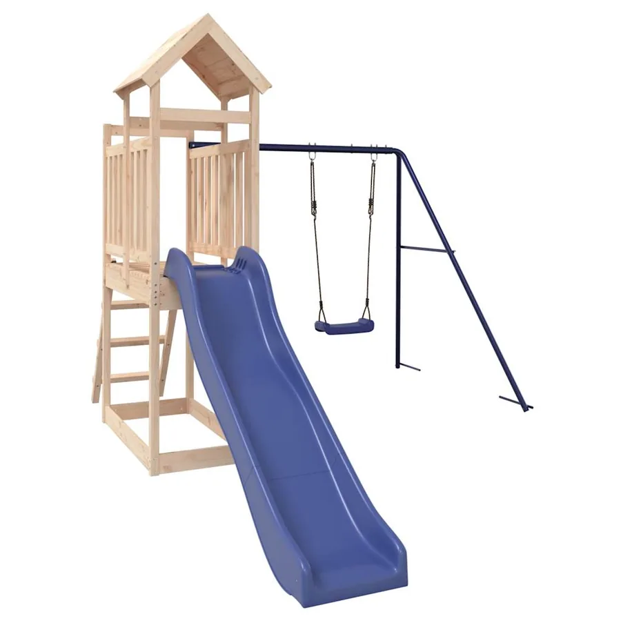 Aire de jeux d'extérieur bois de pin massif - 3