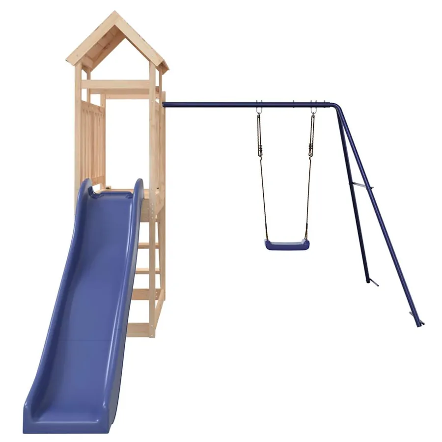 Aire de jeux d'extérieur bois de pin massif - 4