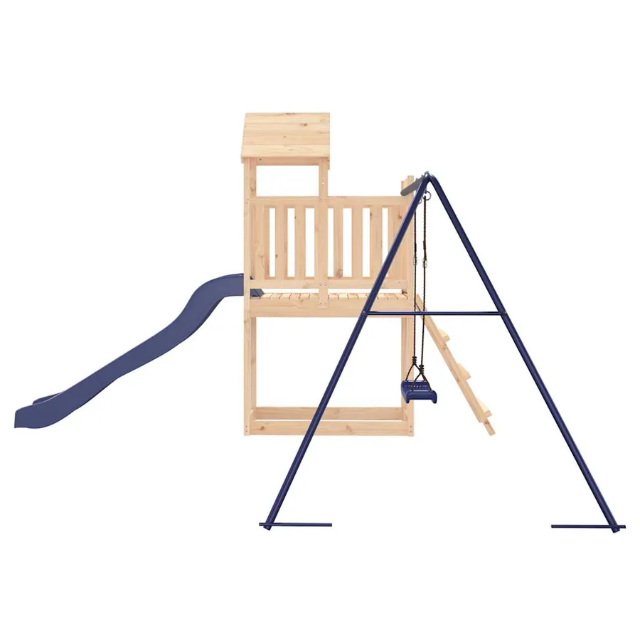 Aire de jeux d'extérieur bois de pin massif - 6