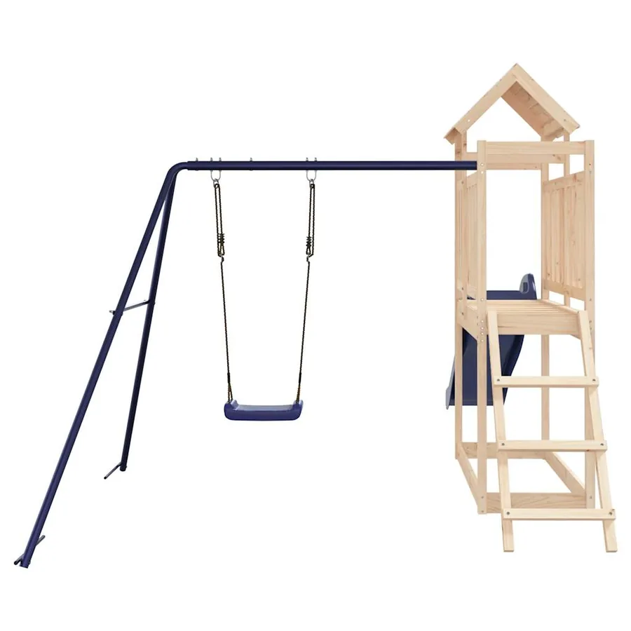Aire de jeux d'extérieur bois de pin massif - 7