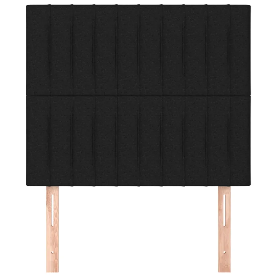 Tête de lit Noir 90x5x118/128 cm Tissu - 3