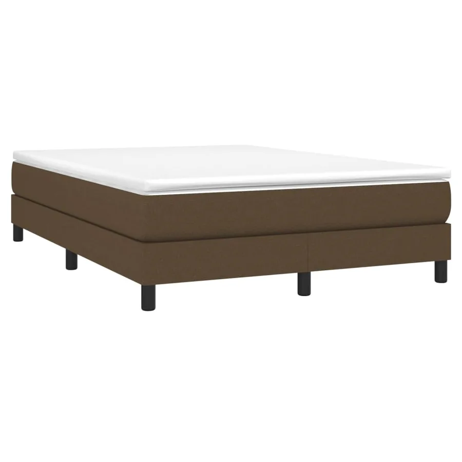 Sommier à lattes de lit avec matelas Marron foncé 140x200 cm - 3