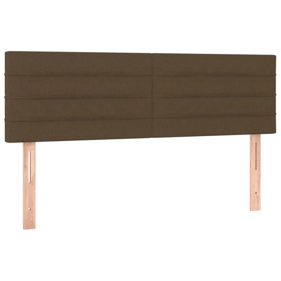 Sommier à lattes de lit avec matelas Marron foncé 140x200 cm - 6