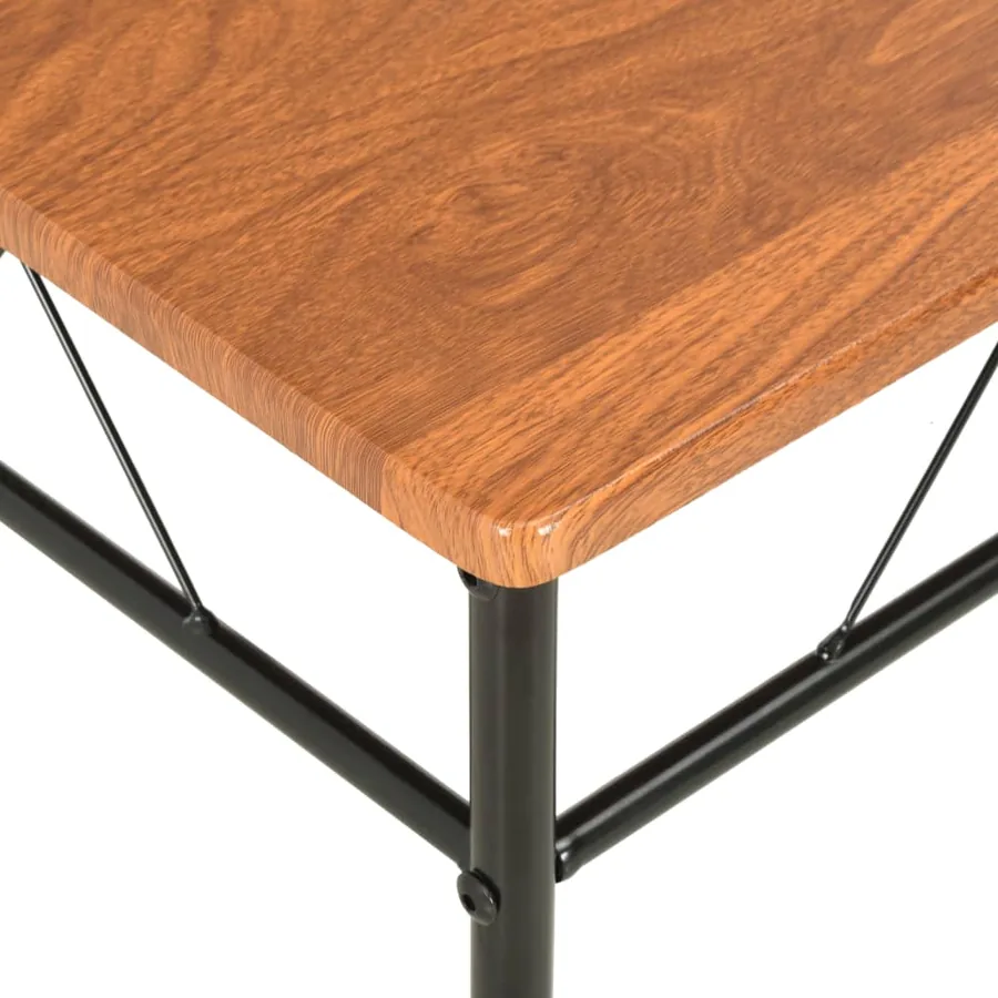 Chaises à manger lot de 2 marron MDF - 7