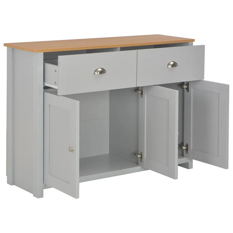Buffet Gris 112x35x81 cm - 2