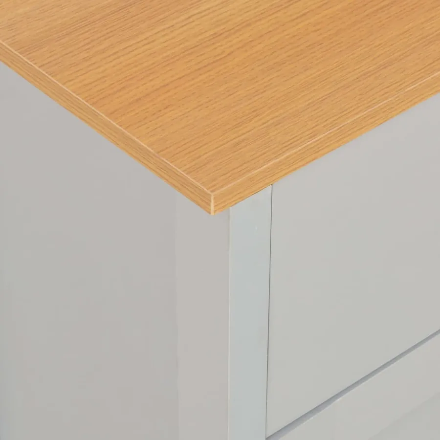 Buffet Gris 112x35x81 cm - 7