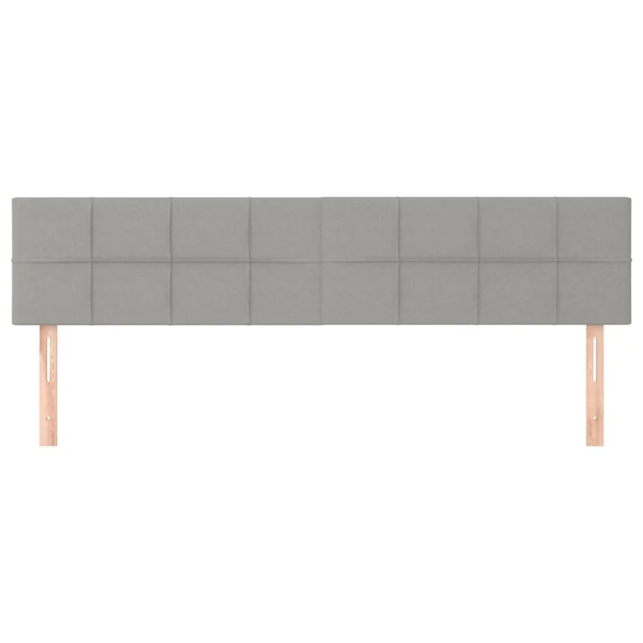 Têtes de lit Gris clair 160x5x78/88 cm Tissu - 3