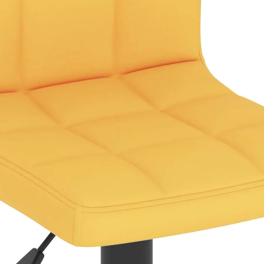 Tabourets de bar lot de 2 jaune moutarde tissu - 8