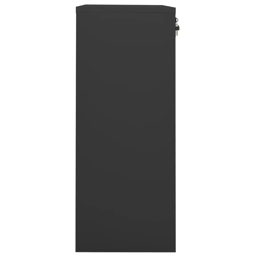 Armoire de bureau Anthracite 90x40x102 cm Acier - 3