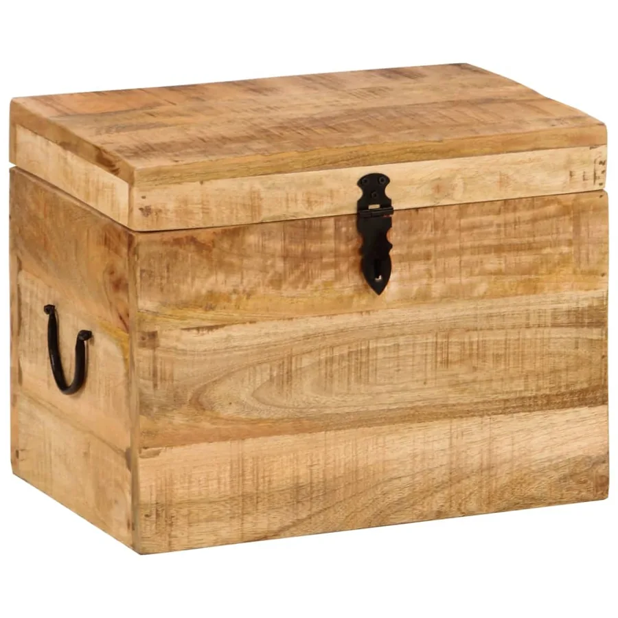 Boîte de rangement 39x28x31 cm Bois massif d'acacia - 11