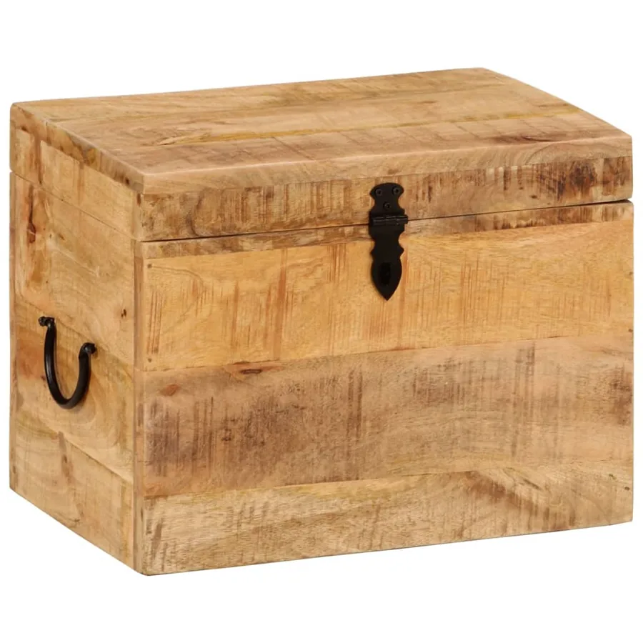 Boîte de rangement 39x28x31 cm Bois massif d'acacia - 12