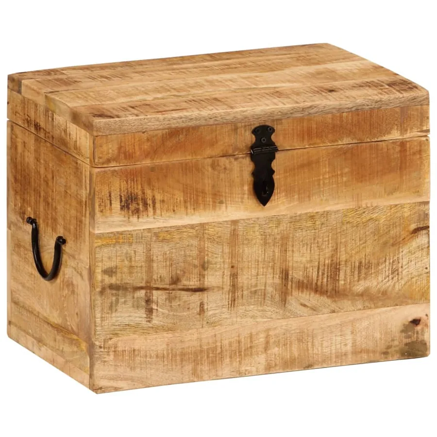 Boîte de rangement 39x28x31 cm Bois massif d'acacia - 13