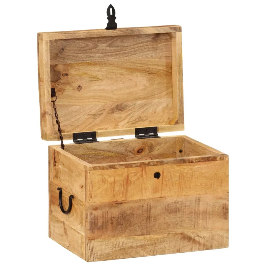 Boîte de rangement 39x28x31 cm Bois massif d'acacia - 3