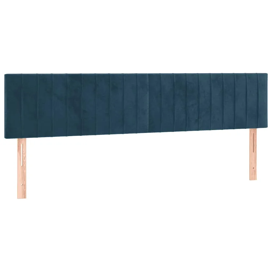 Sommier à lattes de lit et matelas Bleu foncé 180x200cm Velours - 6