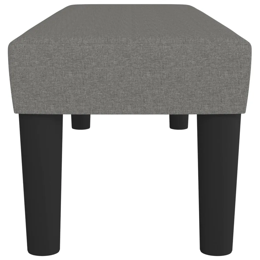 Banc Gris foncé 100x30x30 cm Tissu - 4