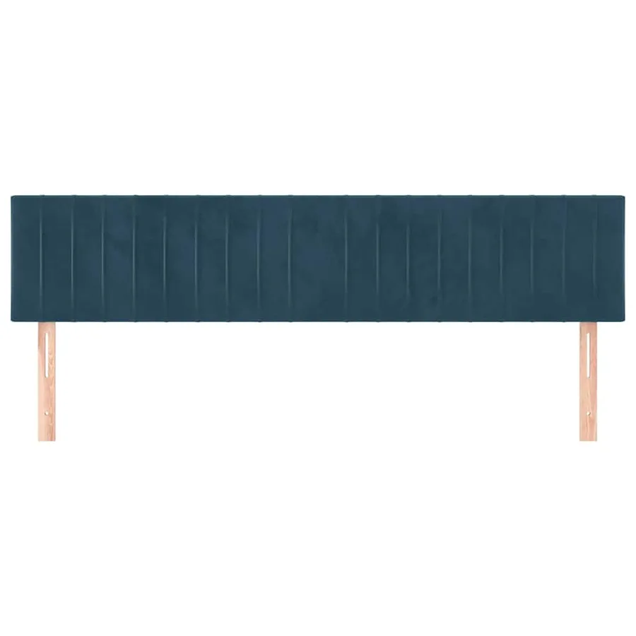 Têtes de lit Bleu foncé 180 x 5 x 78/88 cm Velours - 3