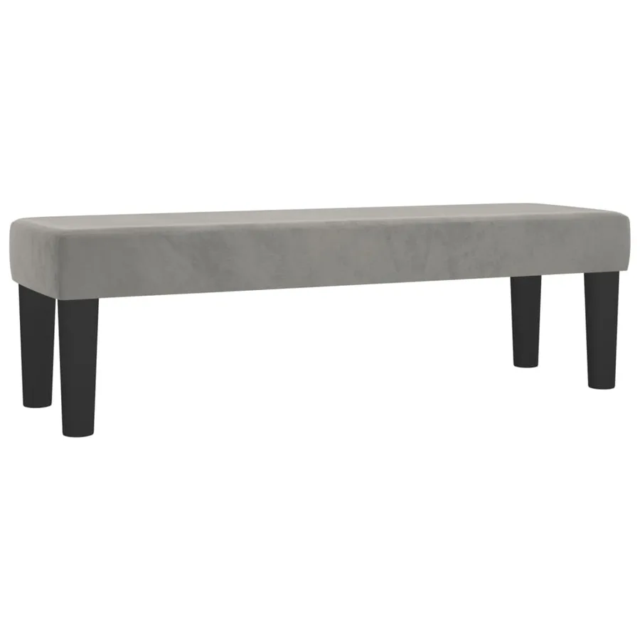 Sommier à lattes de lit et matelas Gris clair 180x200cm Velours - 7