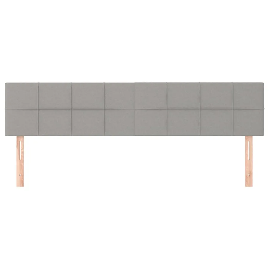 Têtes de lit Gris clair 180x5x78/88 cm Tissu - 3