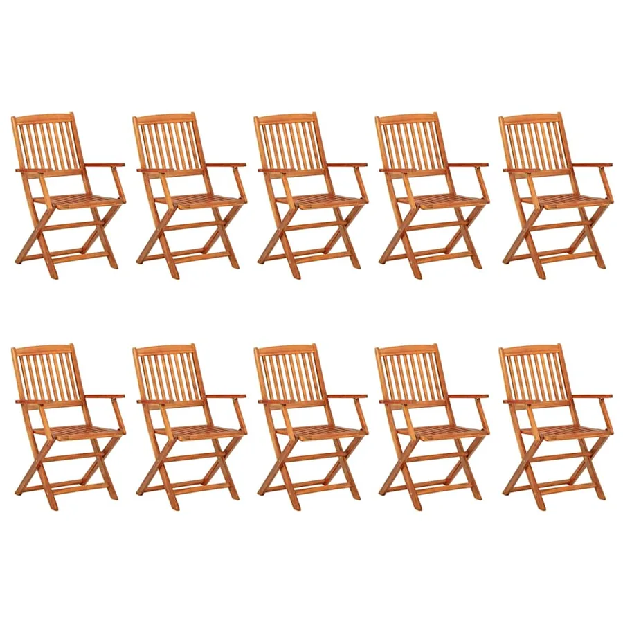 Ensemble à manger de jardin 11 pcs 220x90x75 cm bois d'acacia - 3