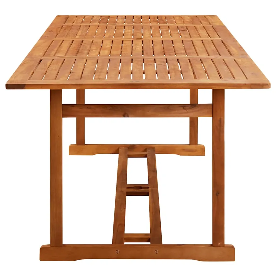 Ensemble à manger de jardin 11 pcs 220x90x75 cm bois d'acacia - 8