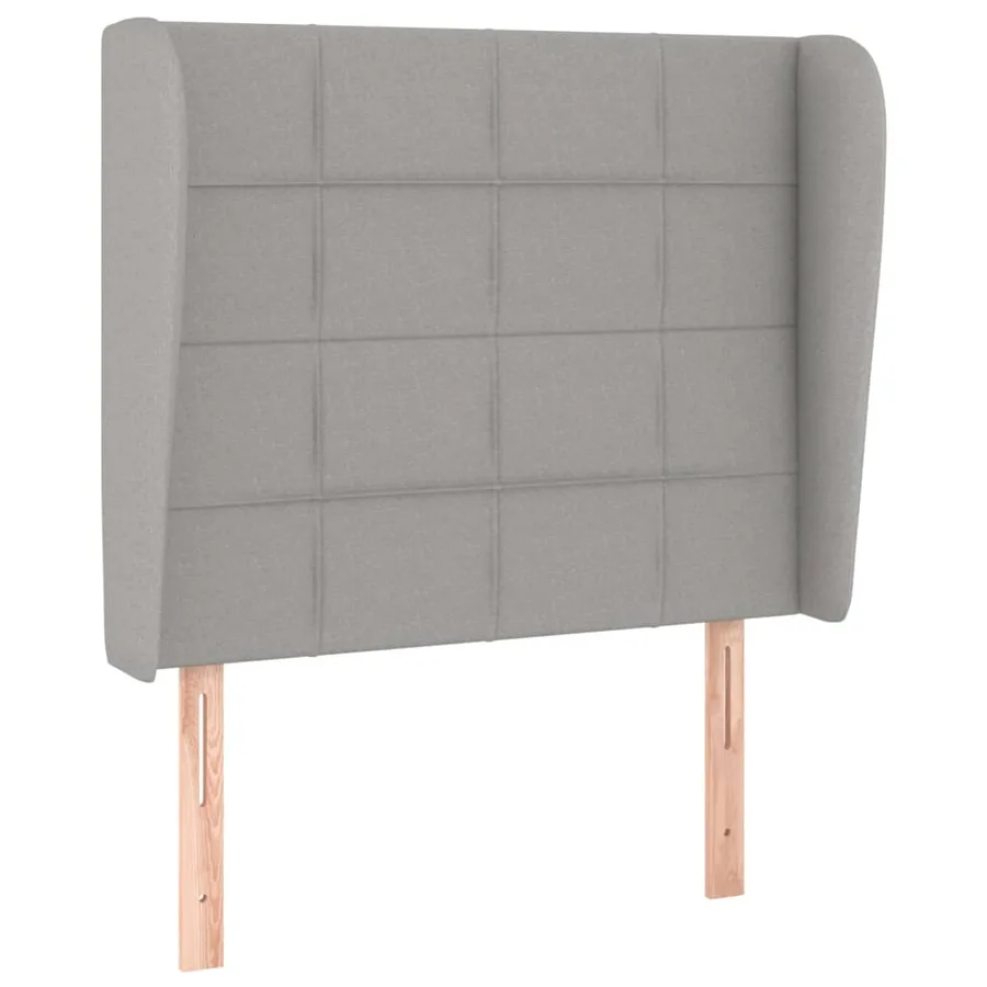 Sommier à lattes de lit et matelas Gris clair 90x190 cm Tissu - 6