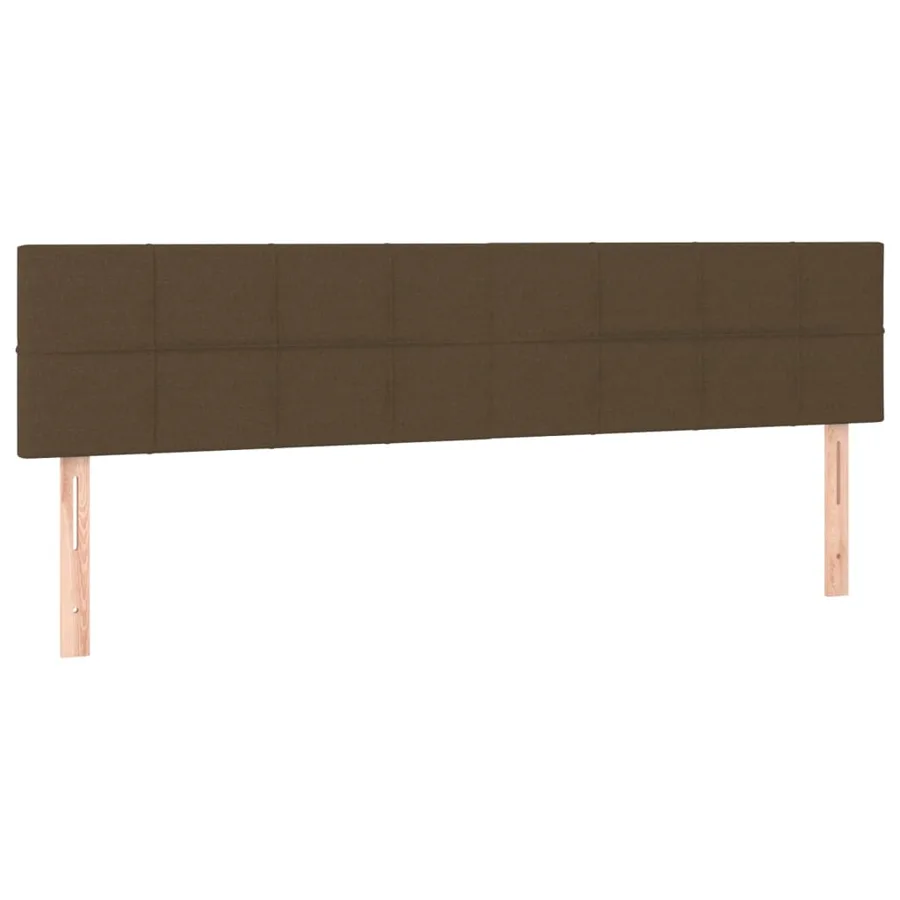 Sommier à lattes de lit avec matelas Marron foncé 180x200 cm - 6