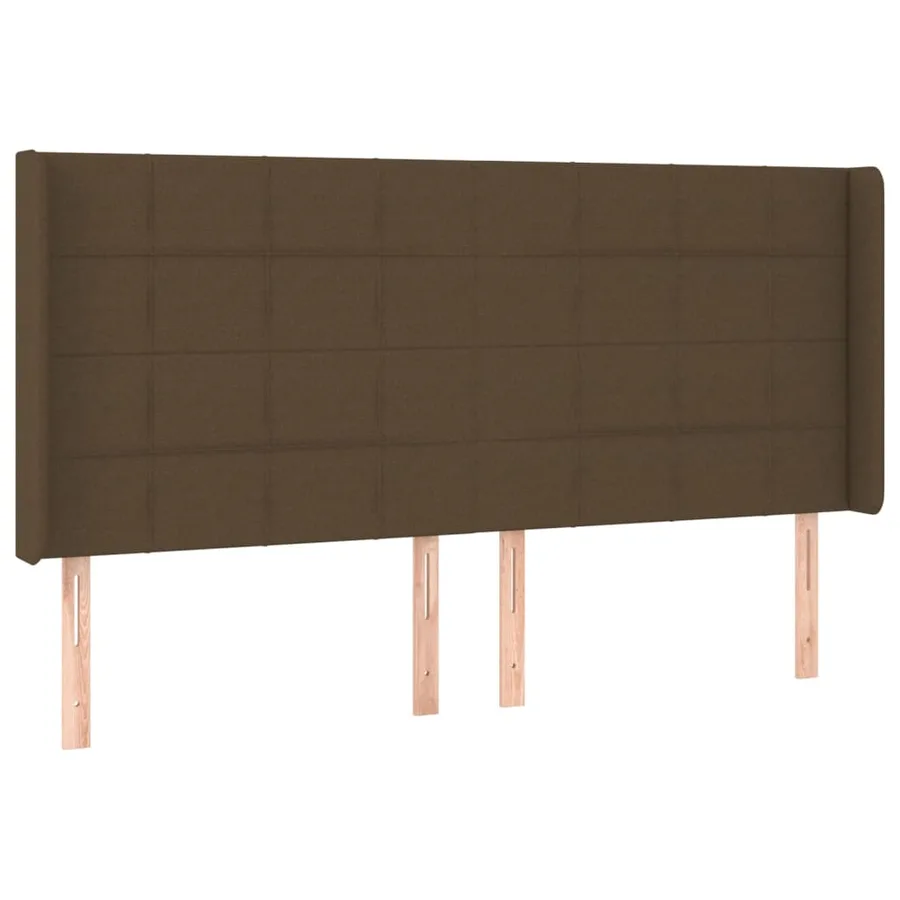 Sommier à lattes de lit matelas et LED Marron foncé 180x200cm - 7
